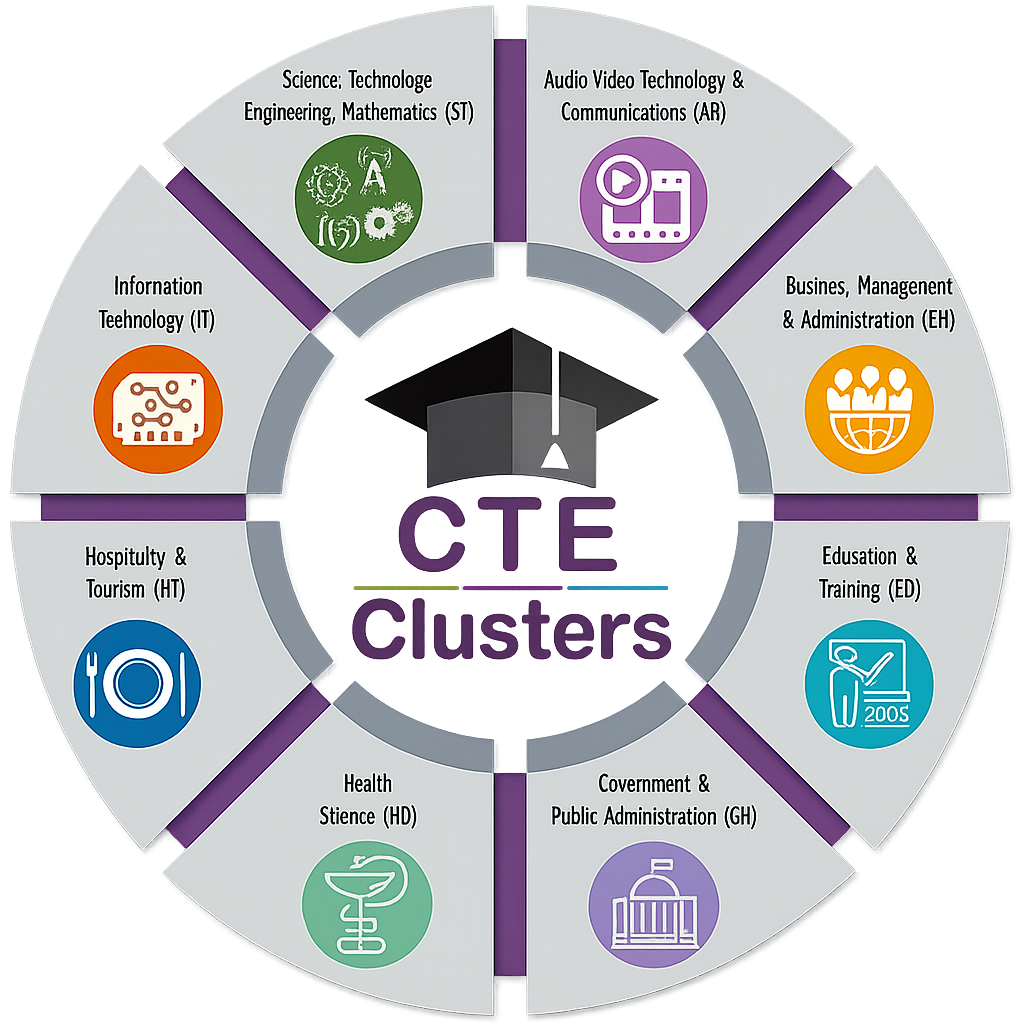 Figure depicting CTE Clusters